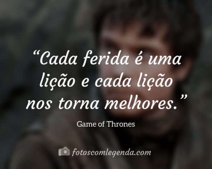 Frase da Série Game of Thrones