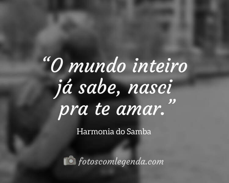 Frase Harmonia do Samba