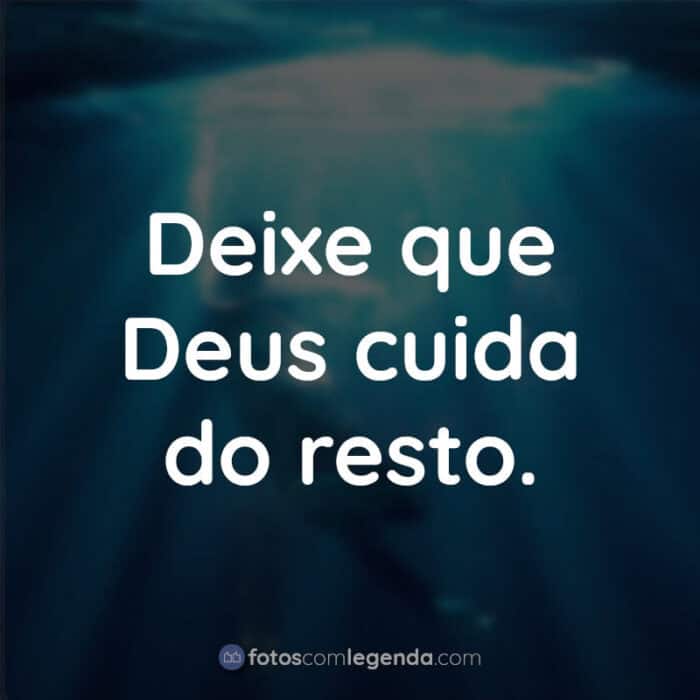 Frases do Filme Superação: O Milagre da Fé: Deixe que Deus cuida do resto.