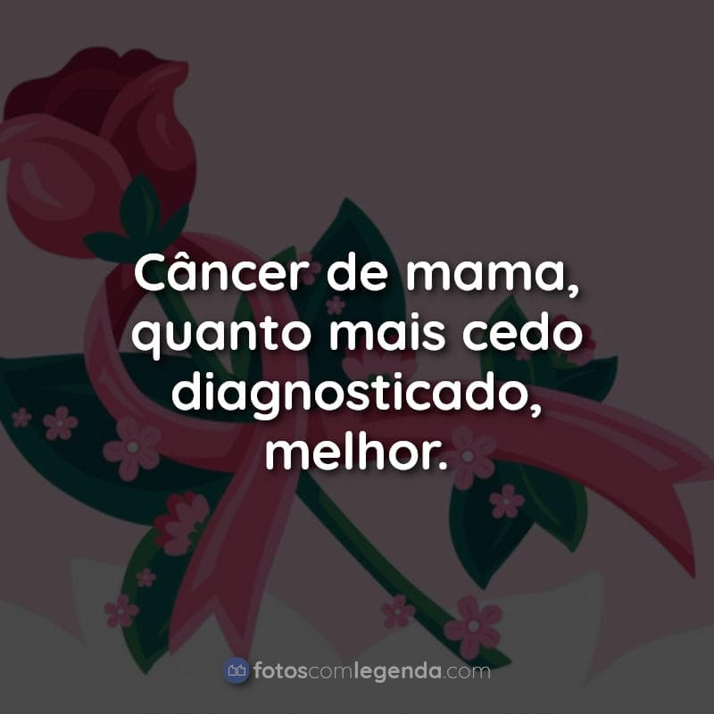 Frases sobre Outubro Rosa: Câncer de Mama.