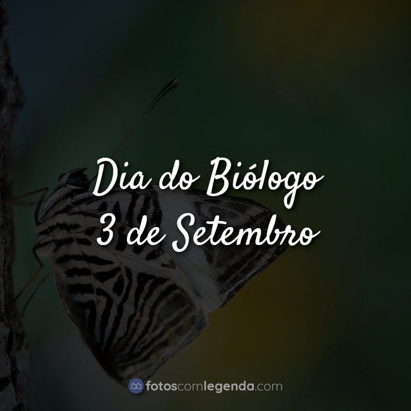 Frases para o Dia do Biólogo: Dia do Biólogo.