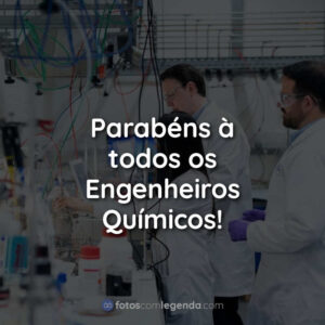 Parabéns à todos os Engenheiros Químicos!