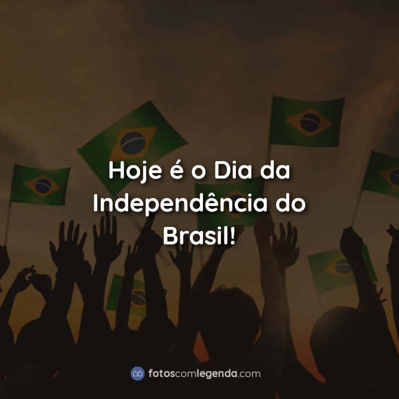Hoje é o Dia da Independência do Brasil! Frases.