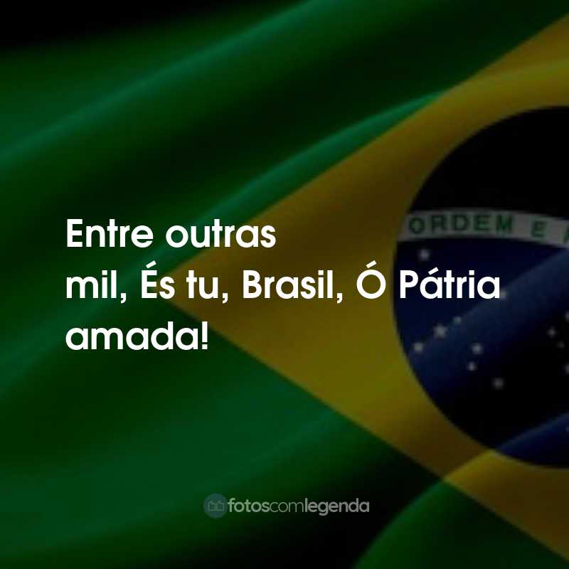 Frases para o Dia da Independência do Brasil: Entre outras mil, És tu, Brasil, Ó Pátria amada!