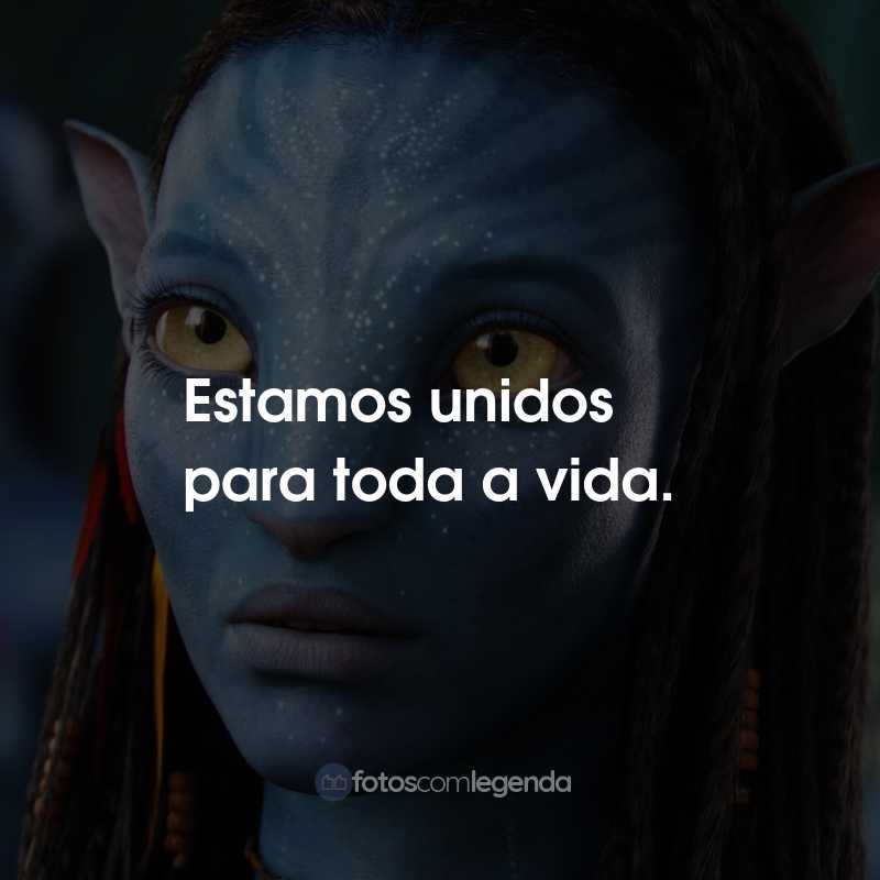 Frases do Filme Avatar: Estamos unidos para toda a vida.