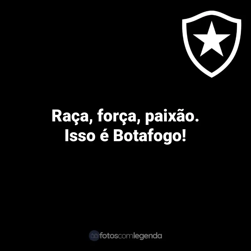 Frases do Botafogo: Raça, força, paixão. Isso é Botafogo!