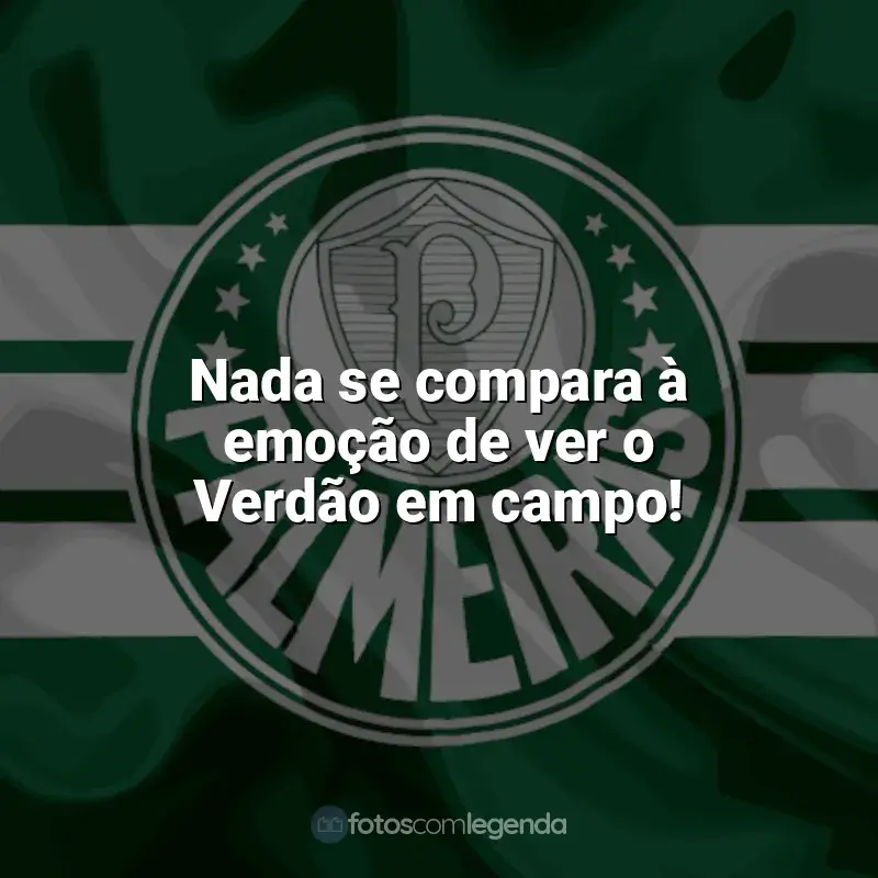 Frases para o Palmeiras: Nada se compara à emoção de ver o Verdão em campo!