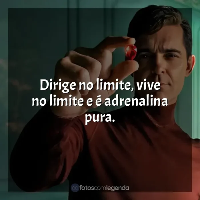 Frase marcante da série Berlim: Dirige no limite, vive no limite e é adrenalina pura.